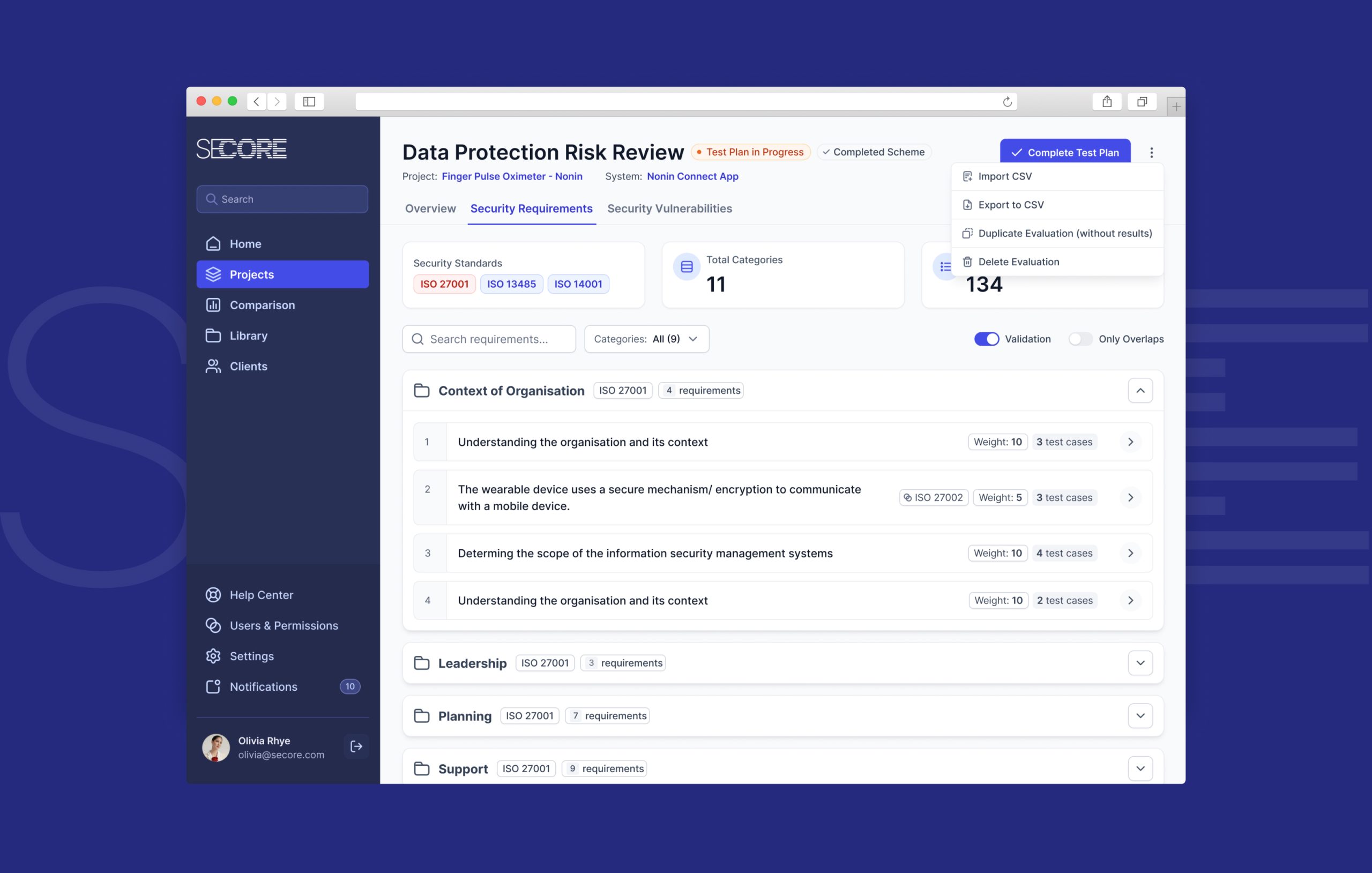 SeCore: Security Assurance Platform